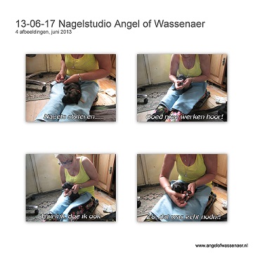 Nagelstudio Angel of Wassenaer, voor het styleren van de nageltjes